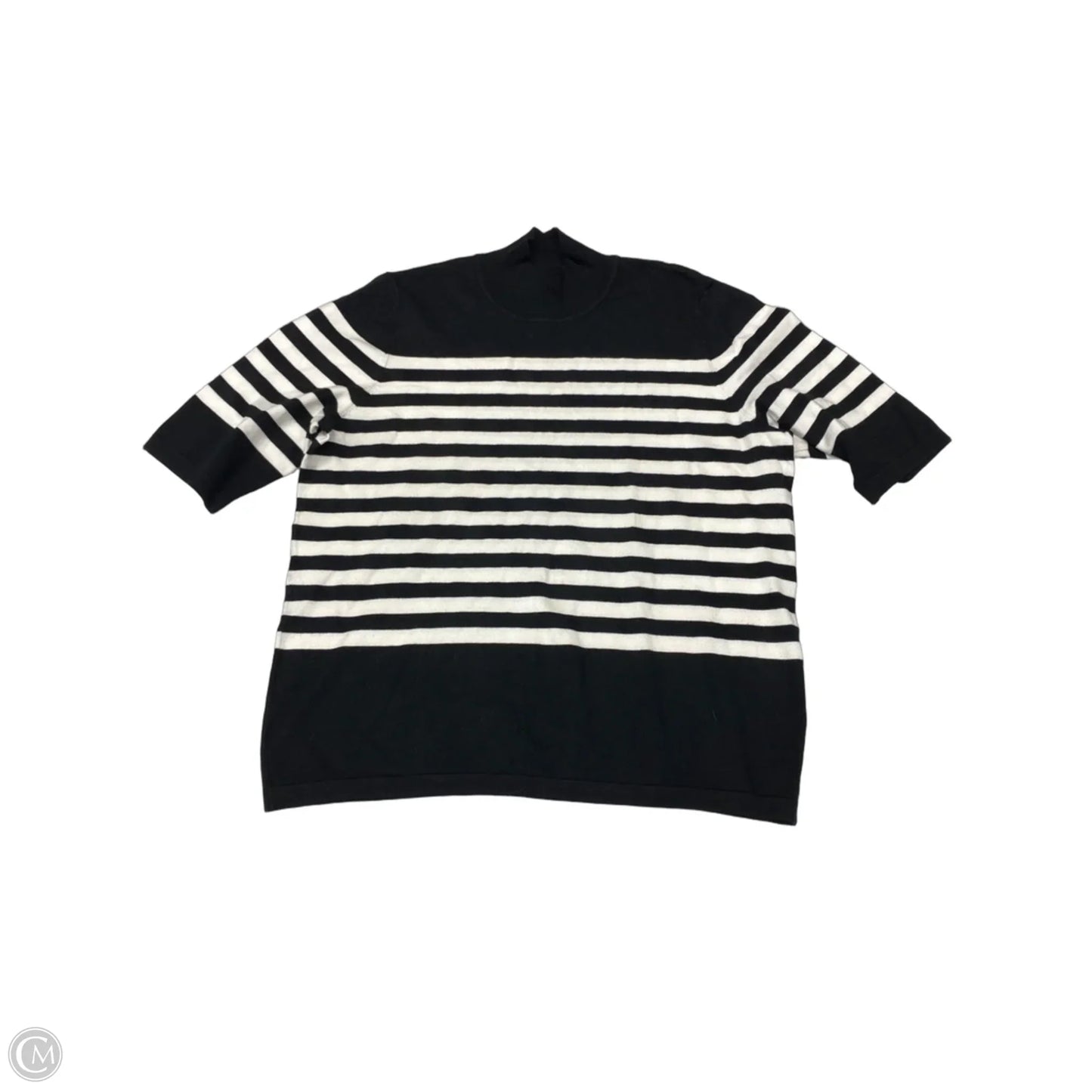 Top Short Sleeve By Philosophy In Striped Pattern, Size: Xl