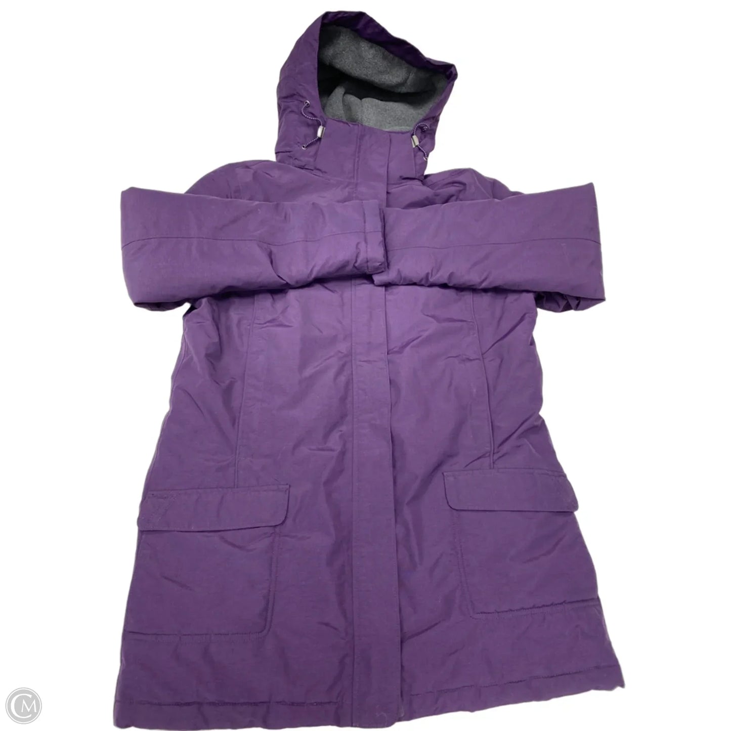Coat Puffer & Quilted By Lands End In Purple, Size: S