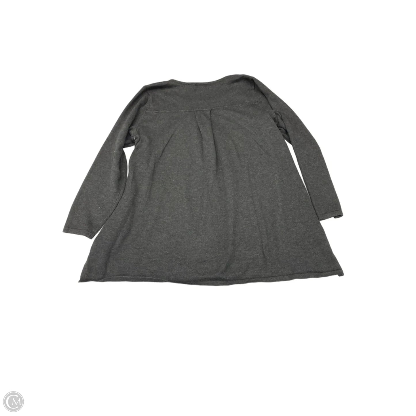 Top 3/4 Sleeve By Tahari In Grey, Size: 1x