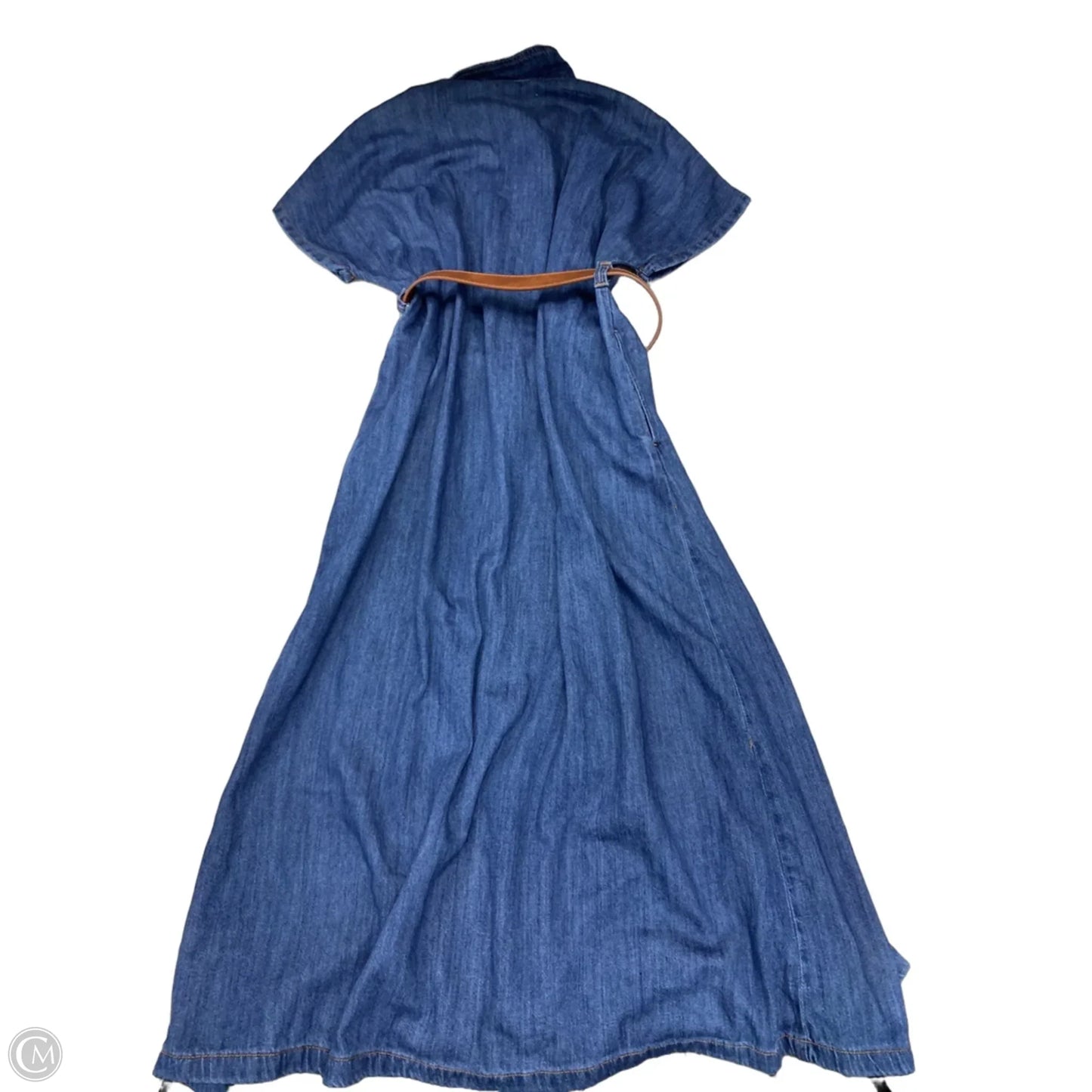 Dress Casual Maxi By Zara In Blue Denim, Size: S