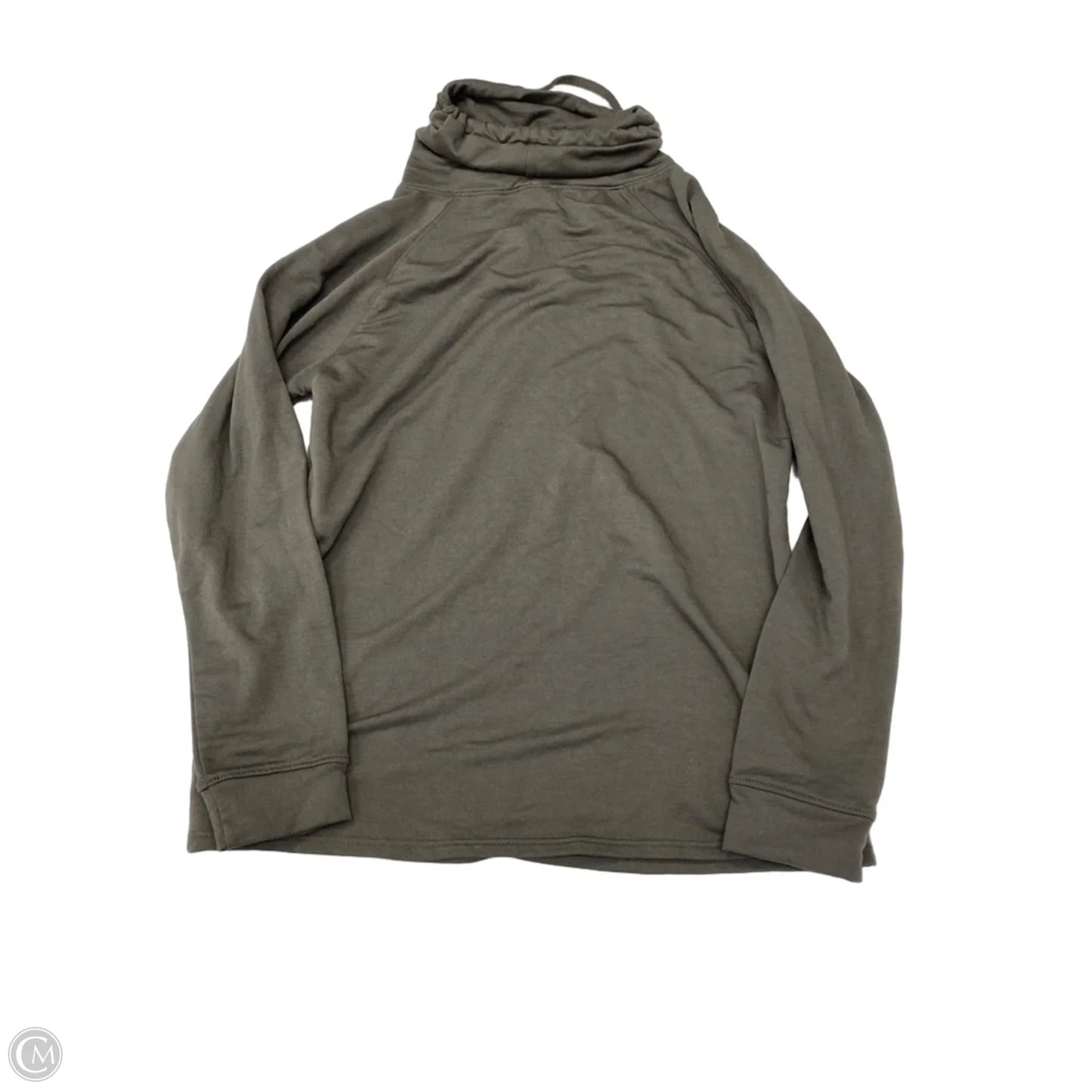 Athletic Top Long Sleeve Collar By 32 Degrees In Grey, Size: S
