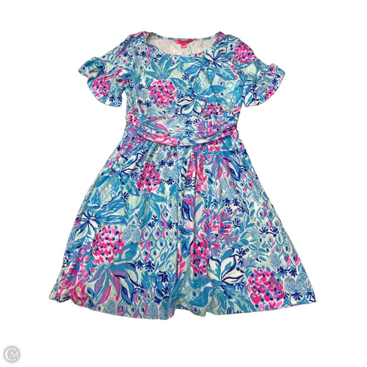 Dress Designer By Lilly Pulitzer In Blue & Pink, Size: M