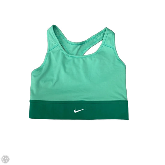 Athletic Bra By Nike Apparel In Green, Size: L