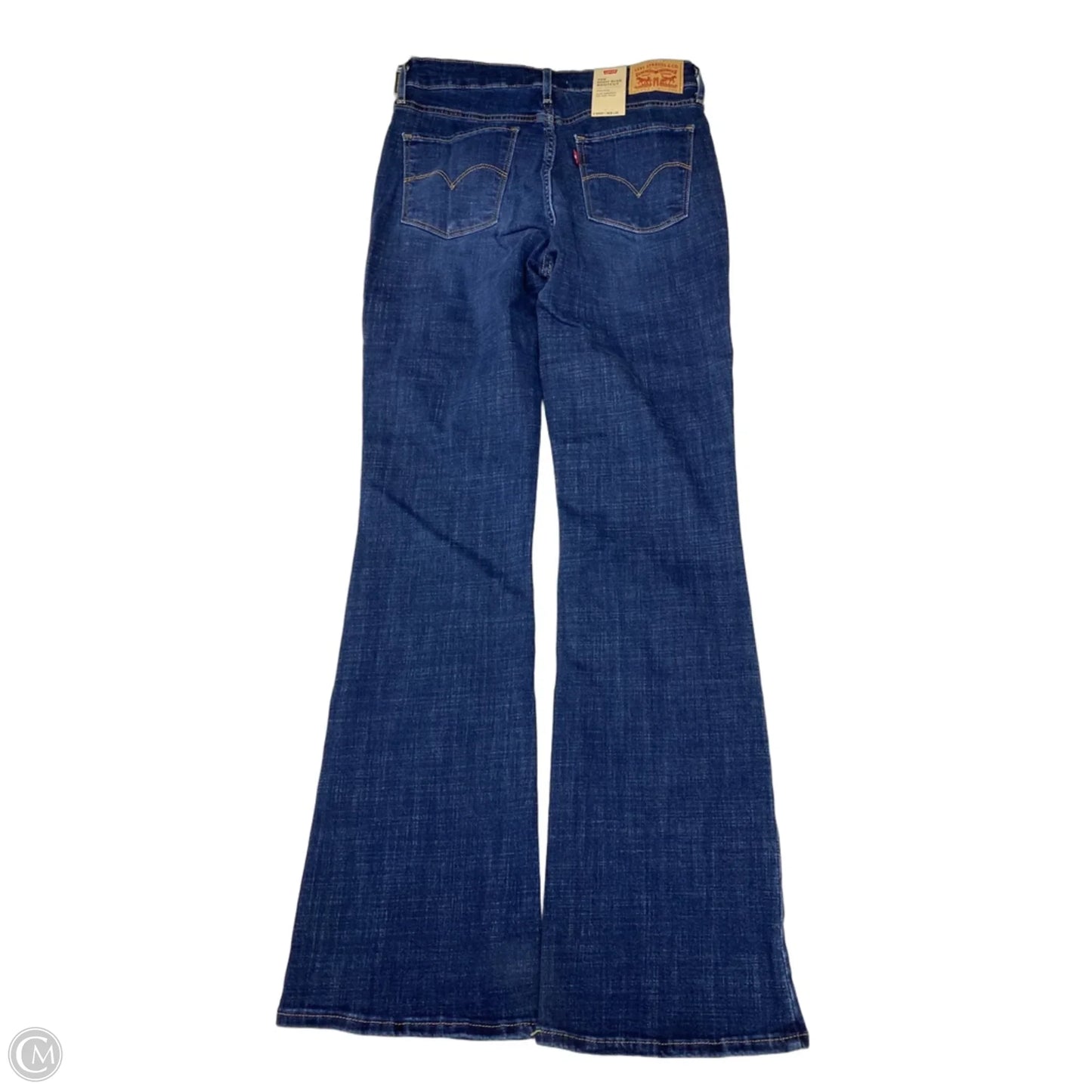 Jeans Boot Cut By Levis In Blue Denim, Size: 8