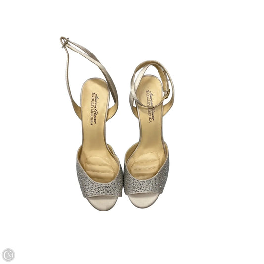 Sandals Heels Stiletto By Badgley Mischka In Beige, Size: 8.5