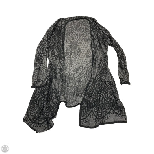 Cardigan By Roz And Ali In Black & Grey, Size: 2x