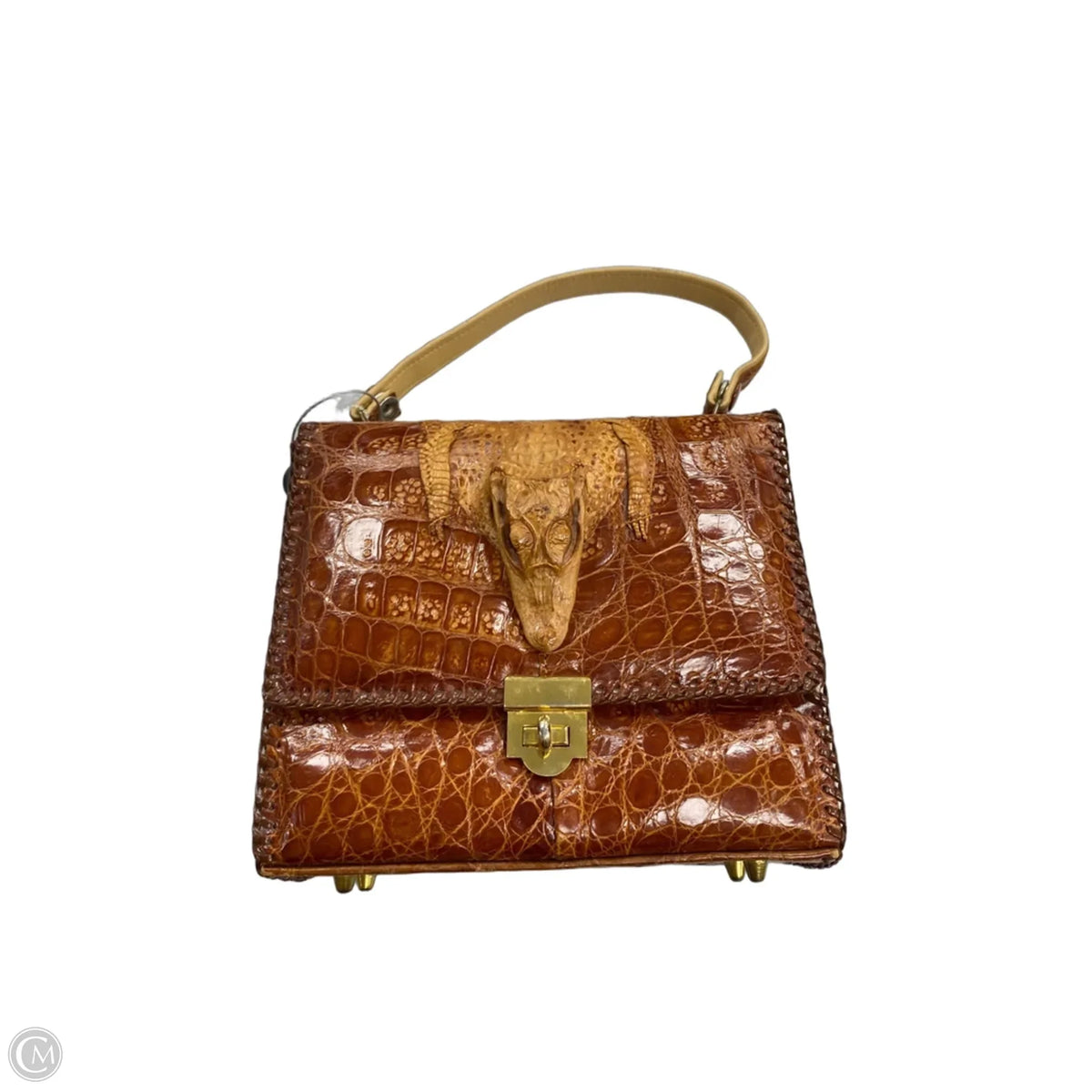 Handbag Leather By Cma, Size: Small