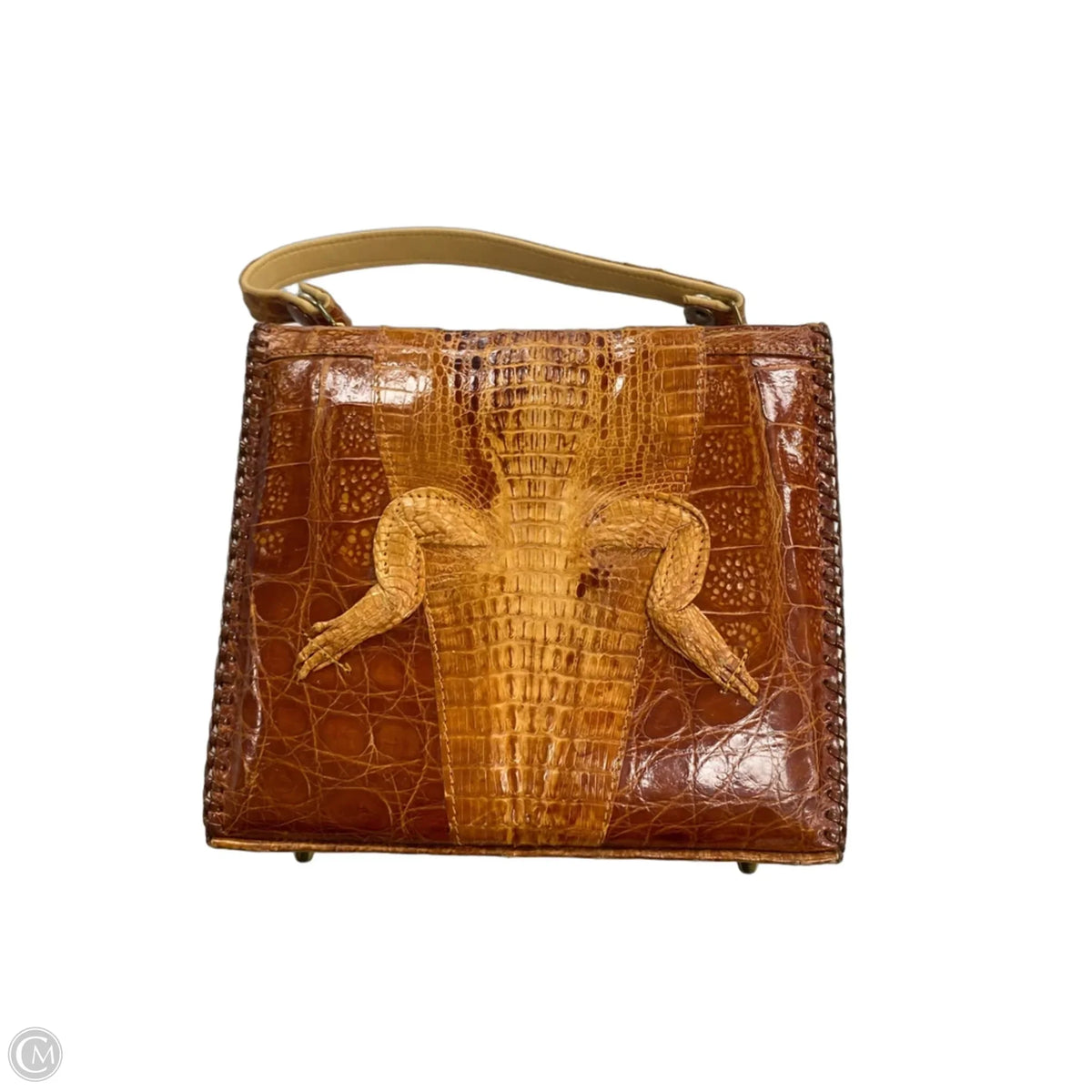 Handbag Leather By Cma, Size: Small