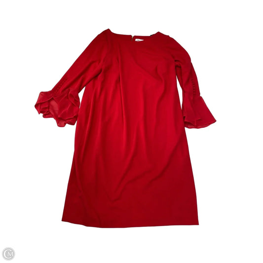 Dress Work By Calvin Klein In Red, Size: 1x