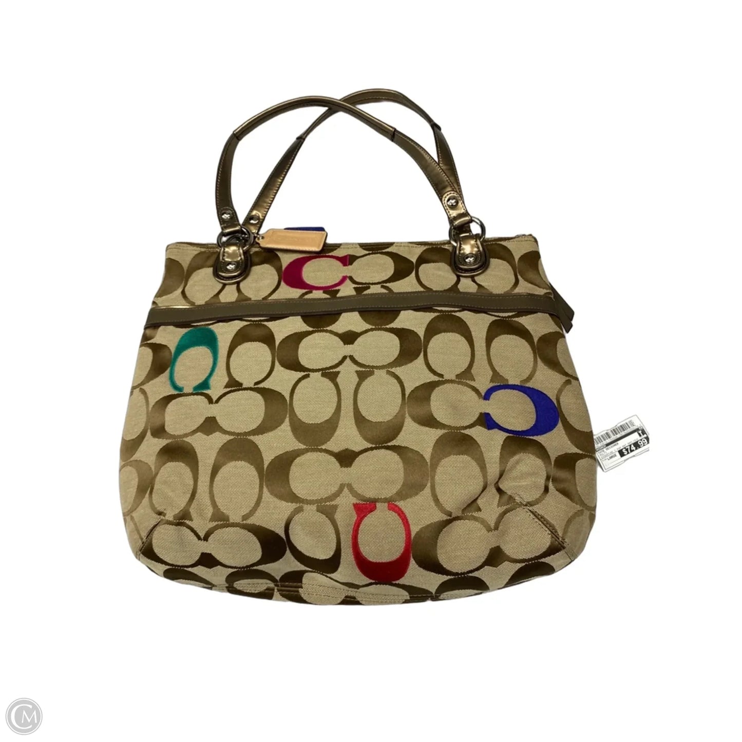 Tote Designer By Coach, Size: Large