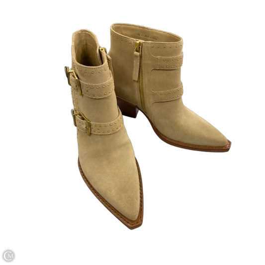 Boots Ankle Heels By Dolce Vita In Tan, Size: 6.5
