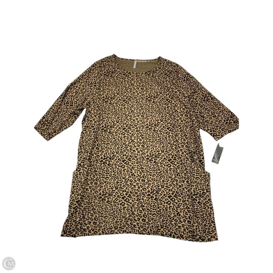 Dress Casual Short By Massini In Animal Print, Size: 3x