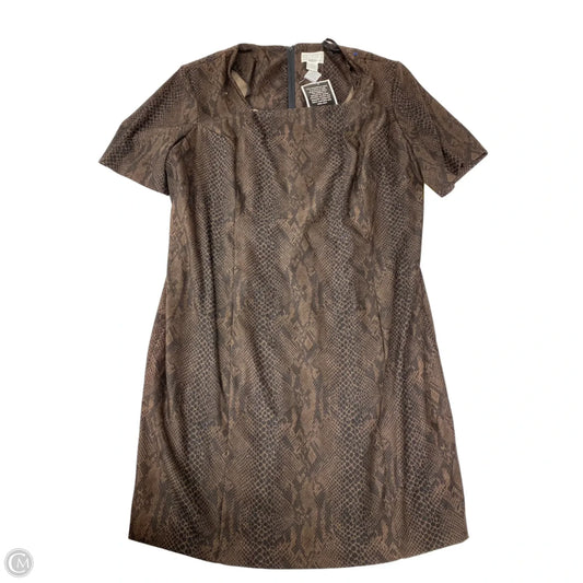 Dress Work By Clothes Mentor In Brown, Size: 3x