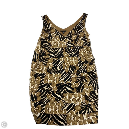 Dress Party Short By Sl Fashions In Black & Brown, Size: 3x