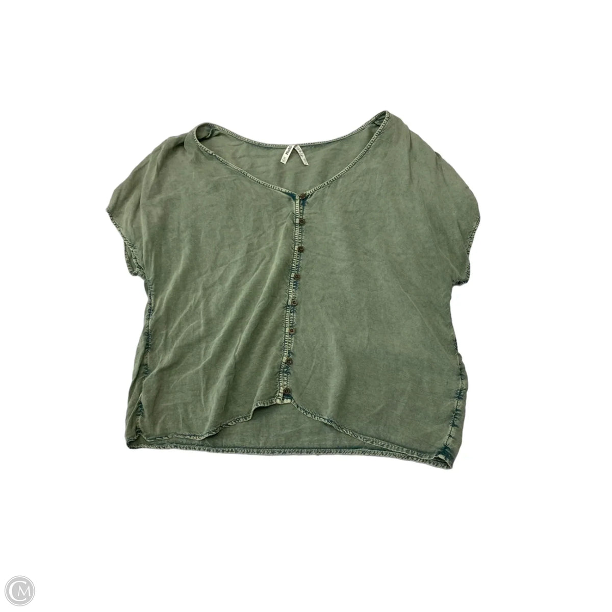 Top Short Sleeve By Mudd In Green, Size: Xl