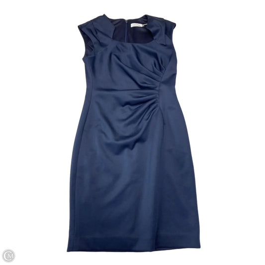Dress Work By Calvin Klein In Navy, Size: Xs