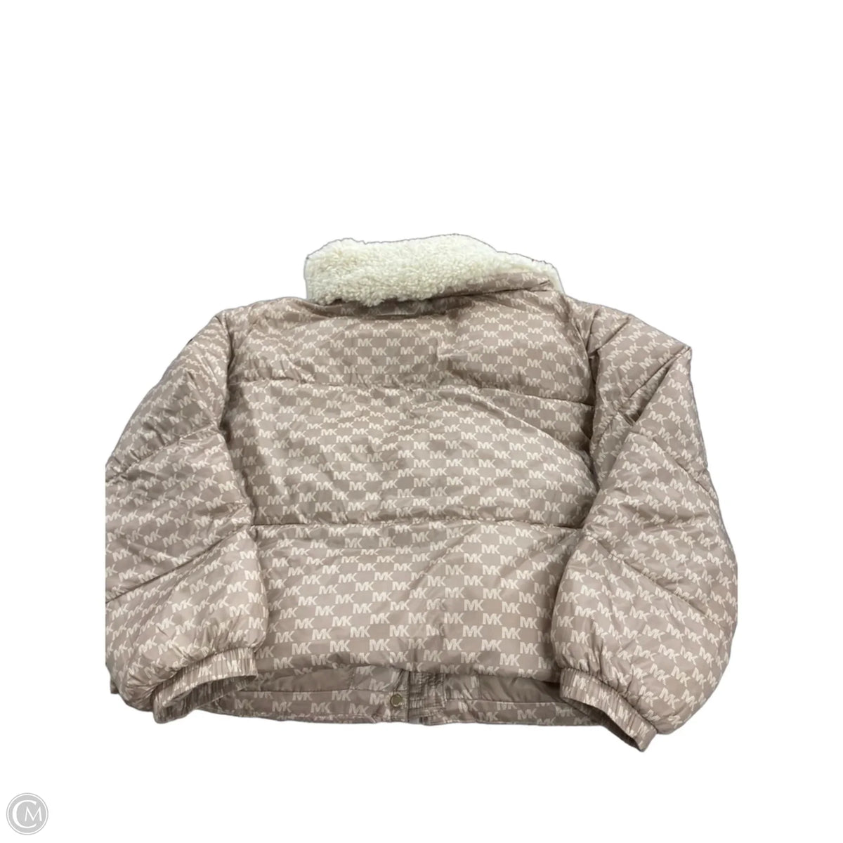 Jacket Puffer & Quilted By Michael By Michael Kors In Beige, Size: L