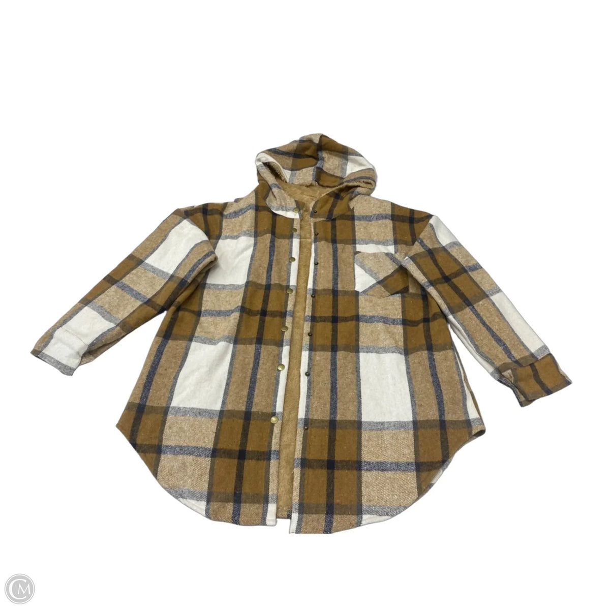 Coat Other By Clothes Mentor In Plaid Pattern, Size: L