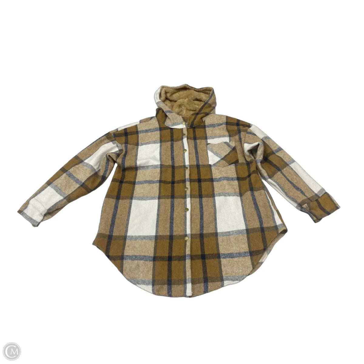 Coat Other By Clothes Mentor In Plaid Pattern, Size: L