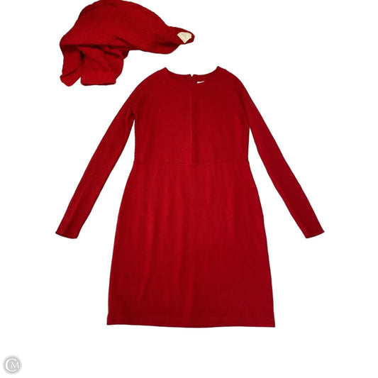 Dress Casual Short By Adrienne Vittadini In Red, Size: M