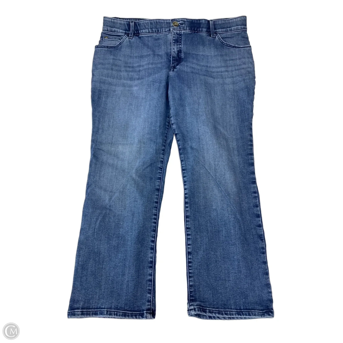 Jeans Straight By Lee In Blue Denim, Size: 20
