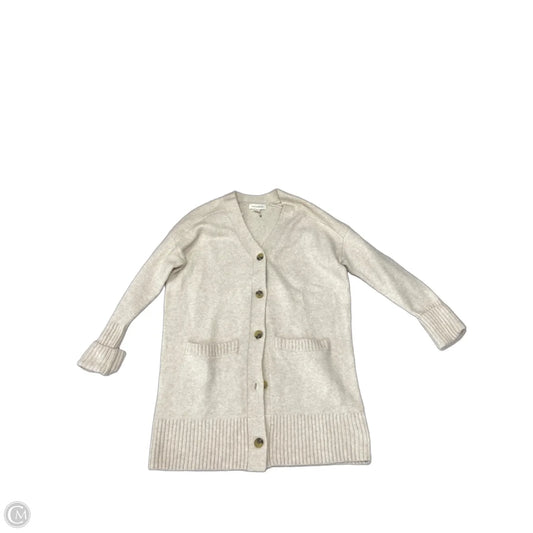 Sweater Cardigan By Treasure And Bond In Beige, Size: S