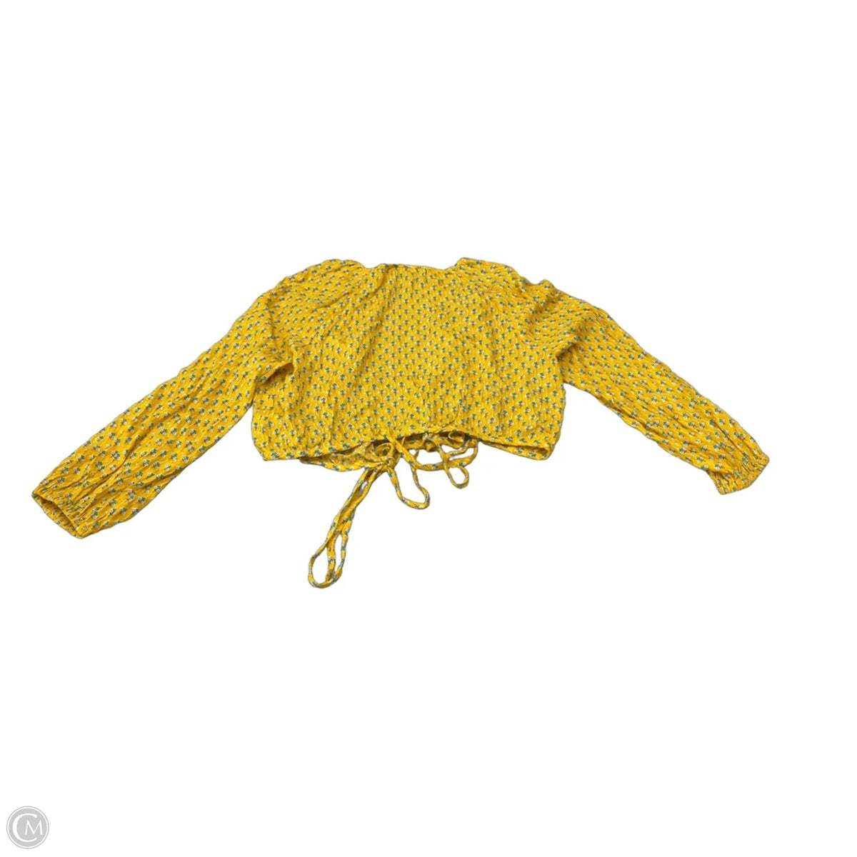Top Long Sleeve By Rhode In Yellow, Size: 2x