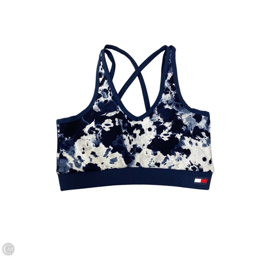 Athletic Bra By Tommy Hilfiger In Blue & White, Size: S