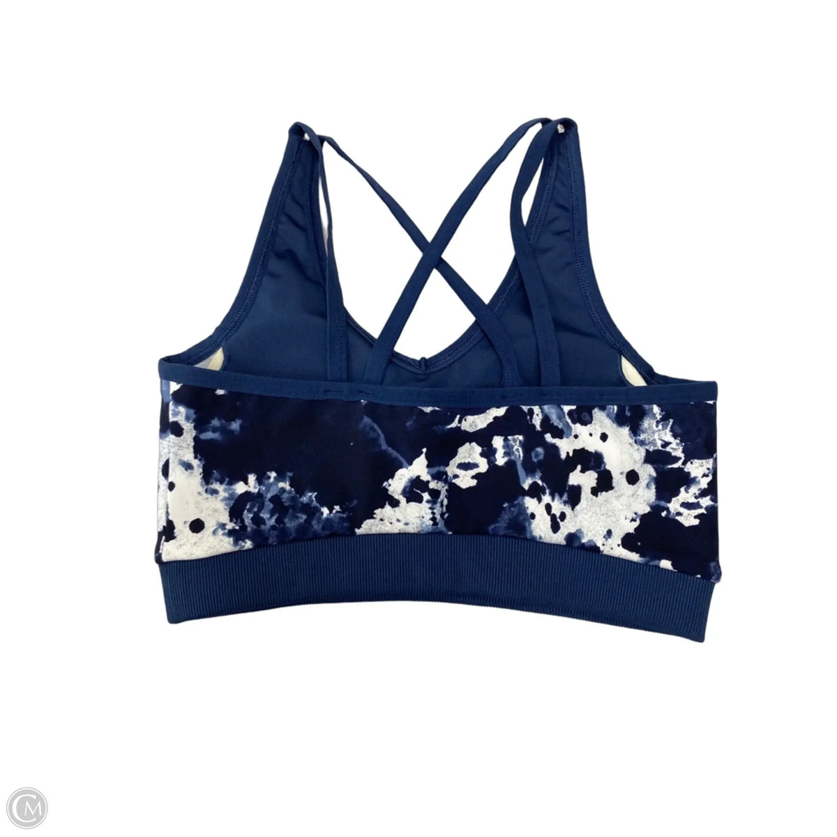 Athletic Bra By Tommy Hilfiger In Blue & White, Size: S