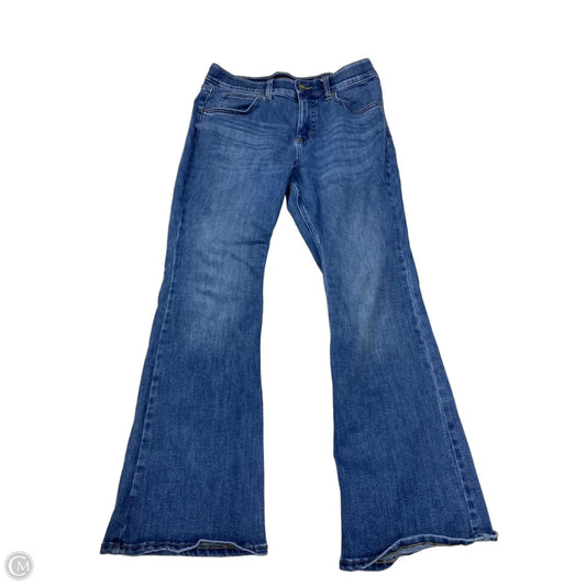 Jeans Flared By Lee In Blue Denim, Size: 10p