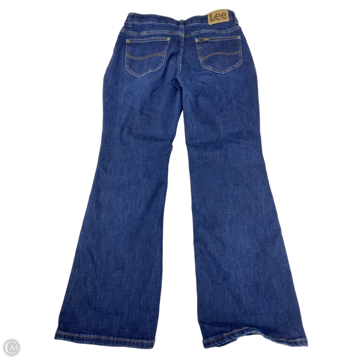 Jeans Flared By Lee In Blue Denim, Size: 10p