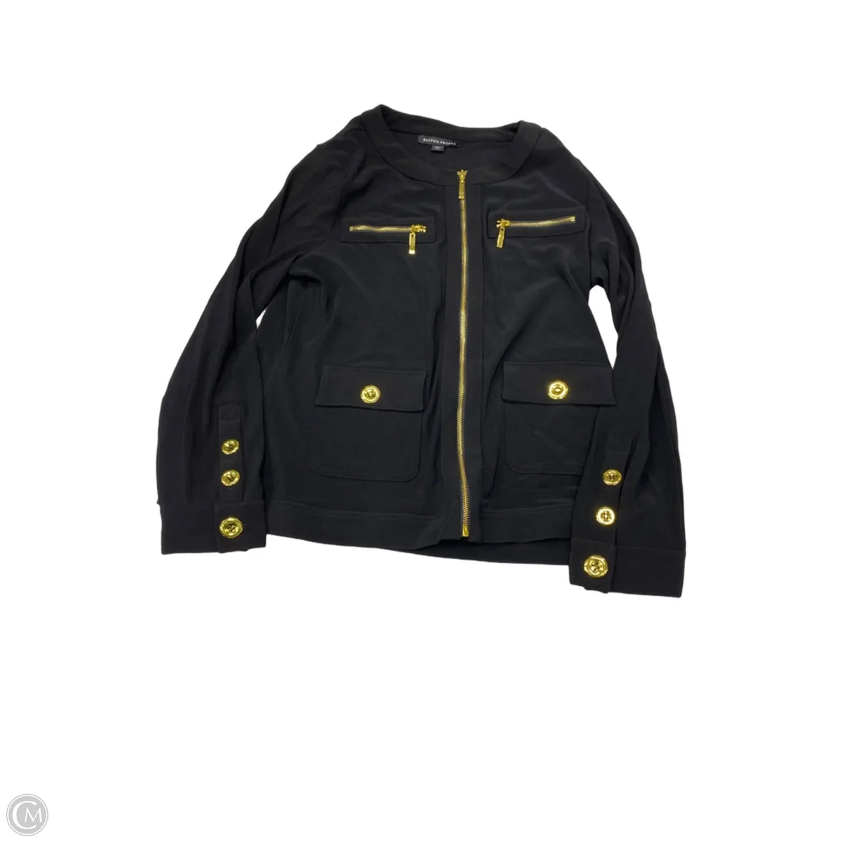 Jacket Utility By Boston Proper In Black, Size: L