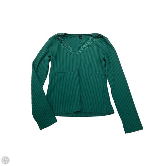 Top Long Sleeve By Shein In Green, Size: L