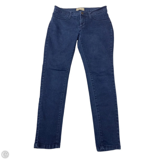 Jeans Skinny By Banana Republic In Blue Denim, Size: 6p