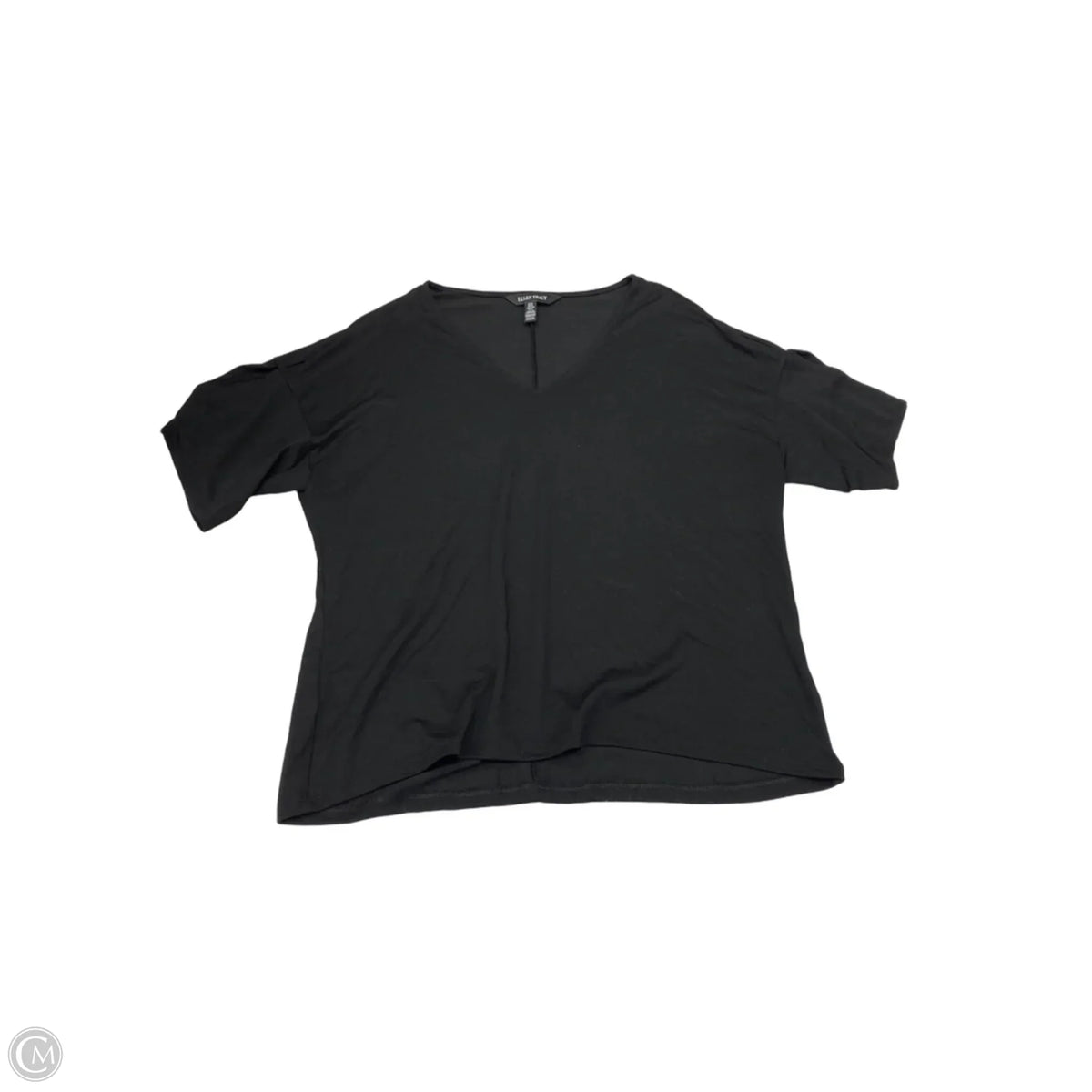 Top Short Sleeve Basic By Ellen Tracy In Black, Size: M