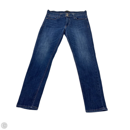 Jeans Skinny By Express In Blue Denim, Size: 10