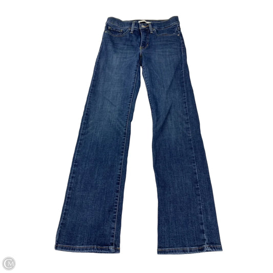 Jeans Straight By Levis In Blue Denim, Size: 6
