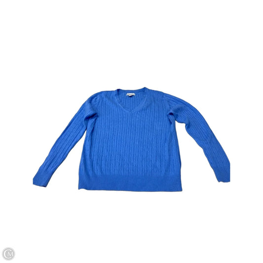Top Long Sleeve By Kim Rogers In Blue, Size: S