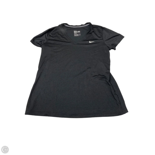 Athletic Top Short Sleeve By Nike Apparel In Black, Size: Xl
