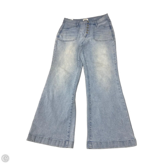 Jeans Flared By Nicole Miller In Blue Denim, Size: 12