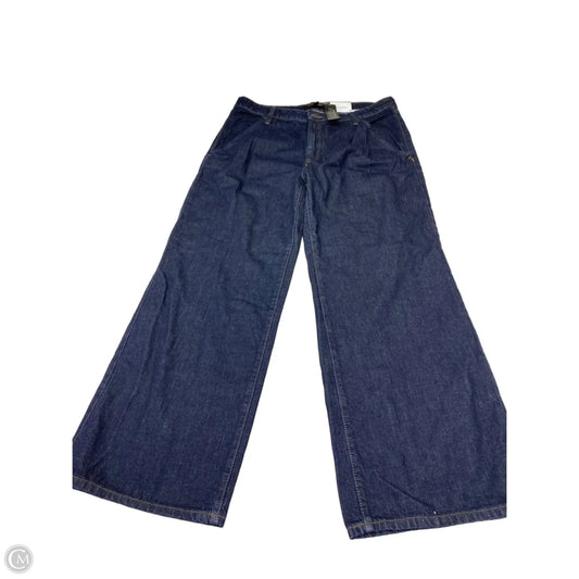 Jeans Wide Leg By Banana Republic In Blue Denim, Size: 16