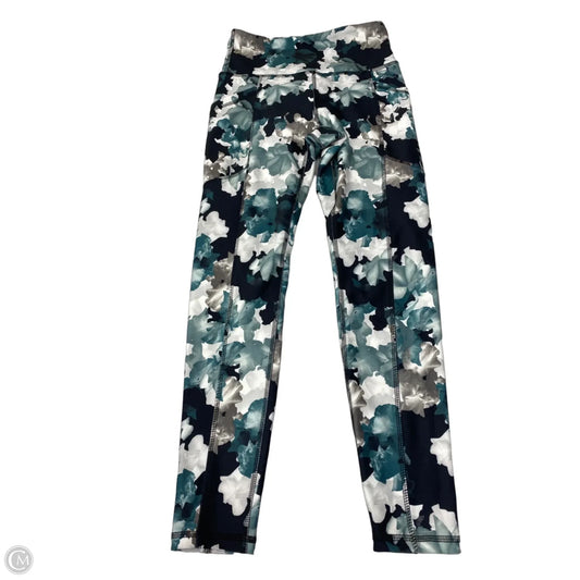 Athletic Leggings By Marika In Black & Green, Size: S