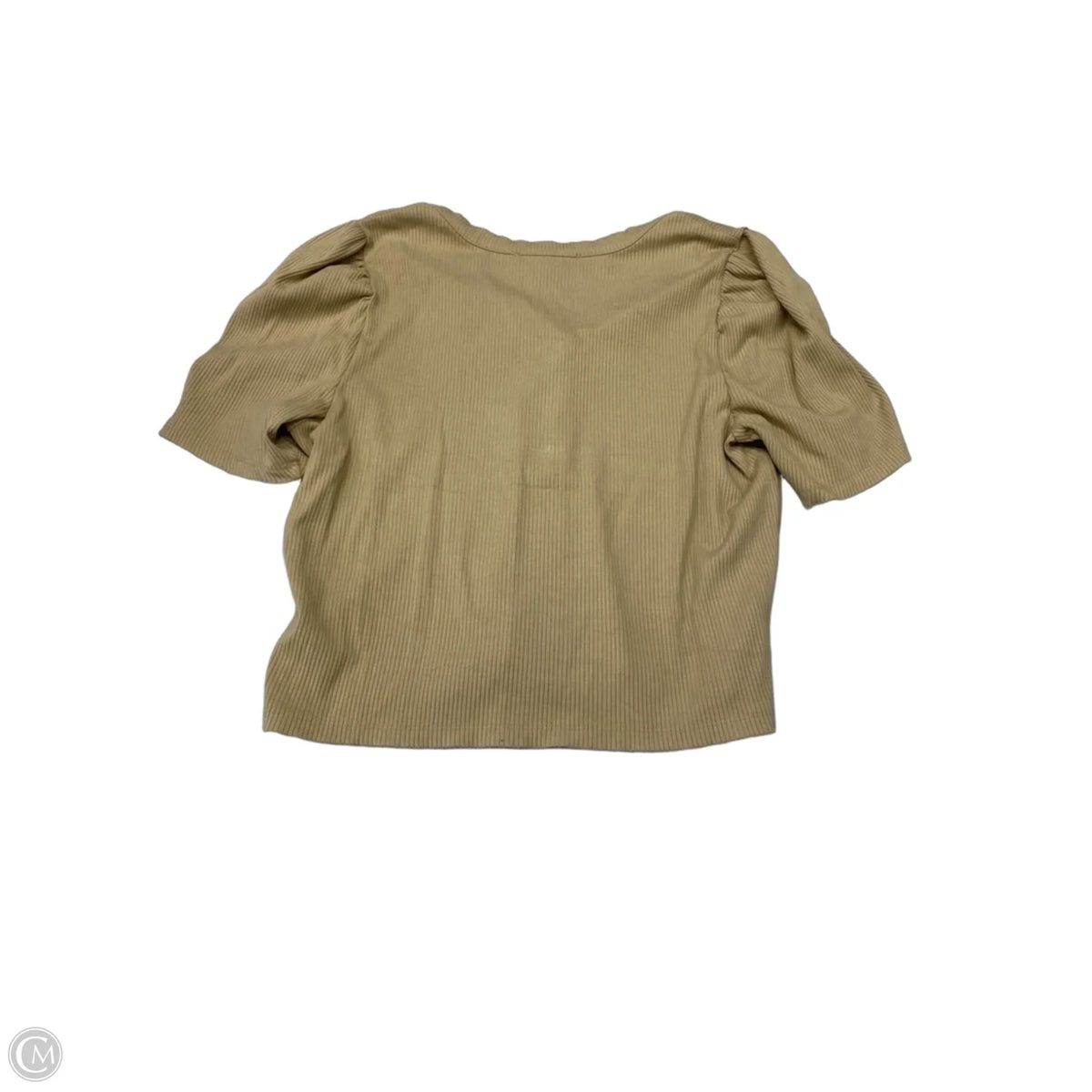 Top Short Sleeve By Loft In Beige, Size: Xl
