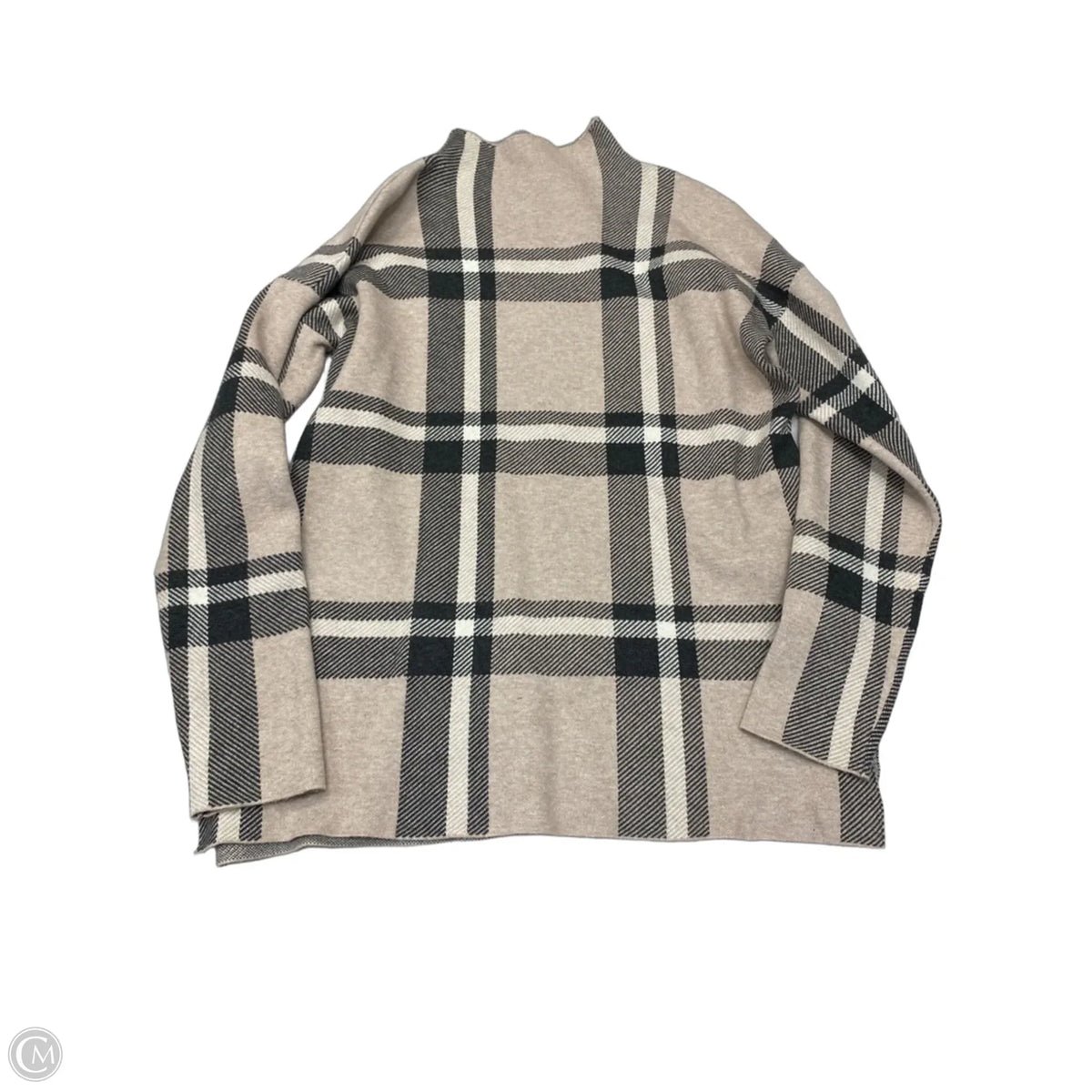 Top Long Sleeve By Max Studio In Plaid Pattern, Size: L