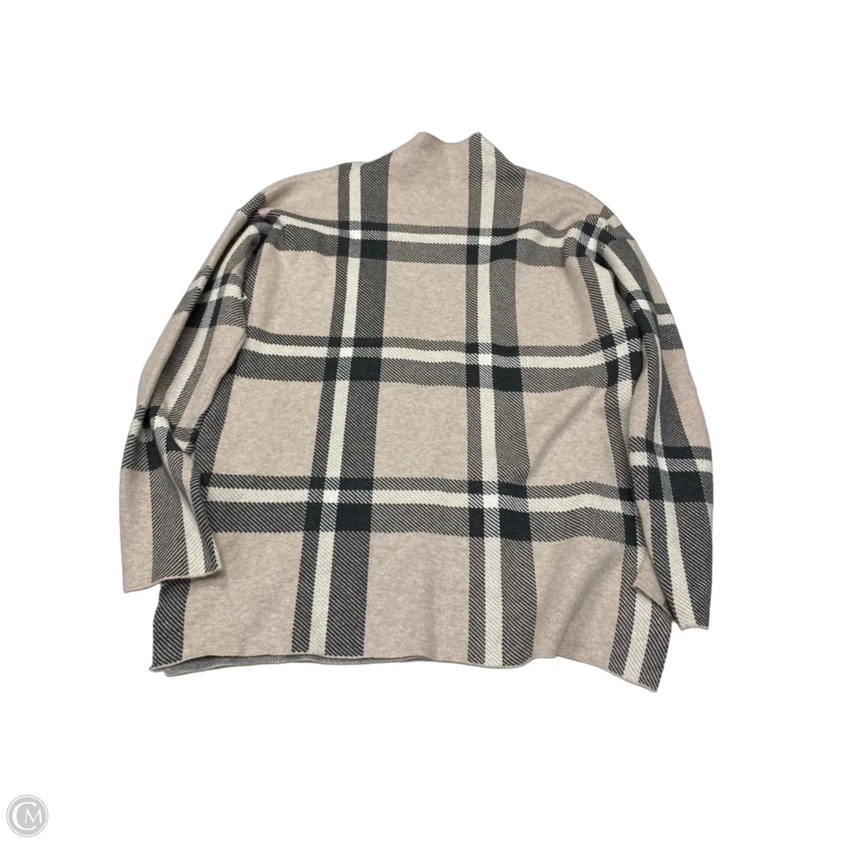 Top Long Sleeve By Max Studio In Plaid Pattern, Size: L