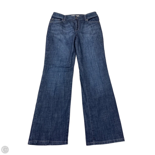 Jeans Straight By Chicos In Blue Denim, Size: 8