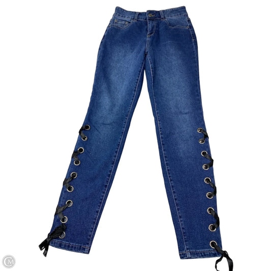 Jeans Skinny By New York And Co In Blue Denim, Size: 4