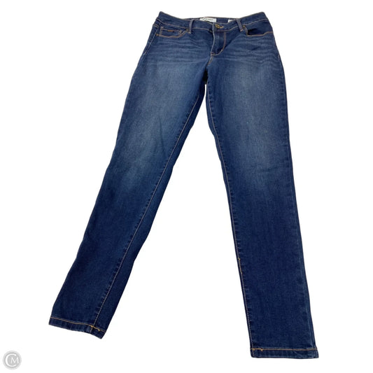 Jeans Skinny By Nine West In Blue Denim, Size: 4