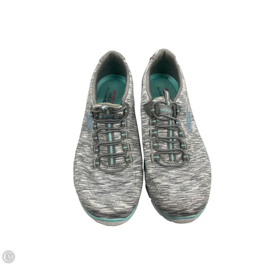 Shoes Athletic By Skechers In Blue & Grey, Size: 7.5