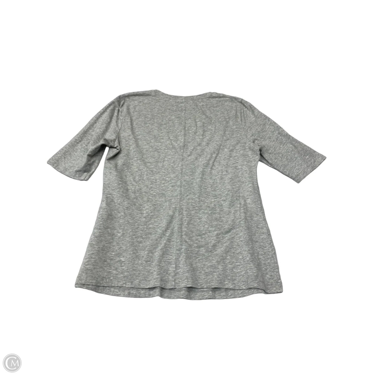 Top Short Sleeve Basic By Who What Wear In Grey, Size: M